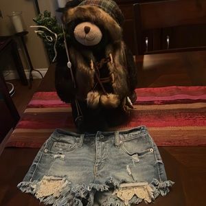 Denim shorts high rise mossimo supply company size 2
